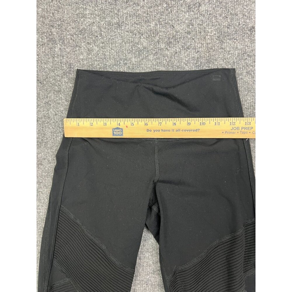 Athleta Sophia Street Tight Moto Leggings Women's XS Black Ankle Zip Mid Rise - Picture 3 of 7